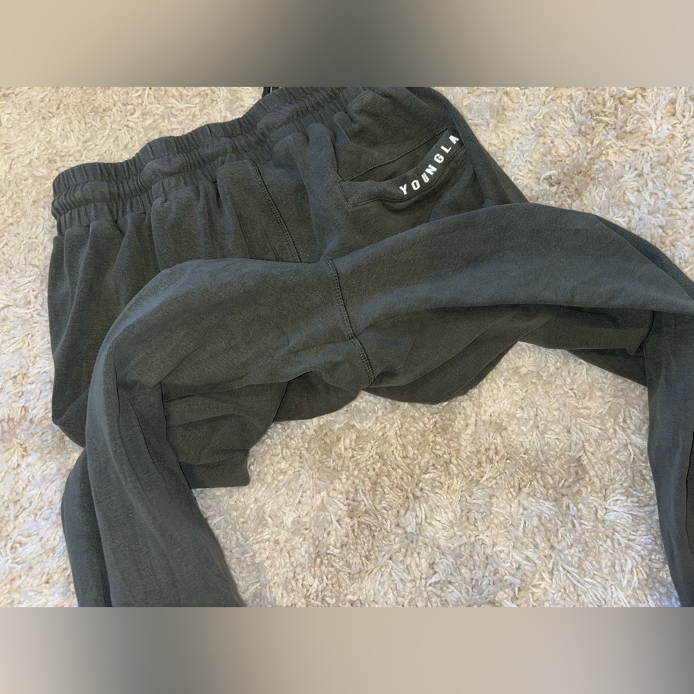 YoungLA Dark Green Joggers - Picture 2 of 6